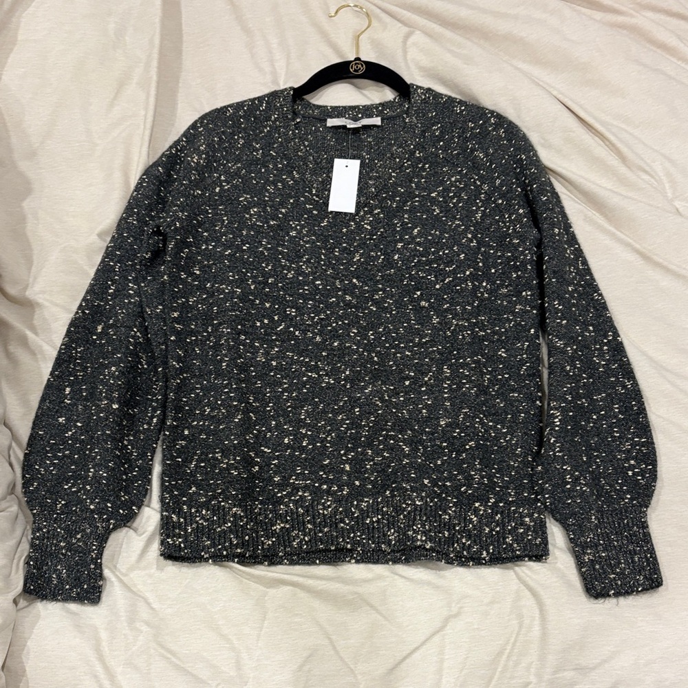 Loft Gold Speckled Crewneck Sweater